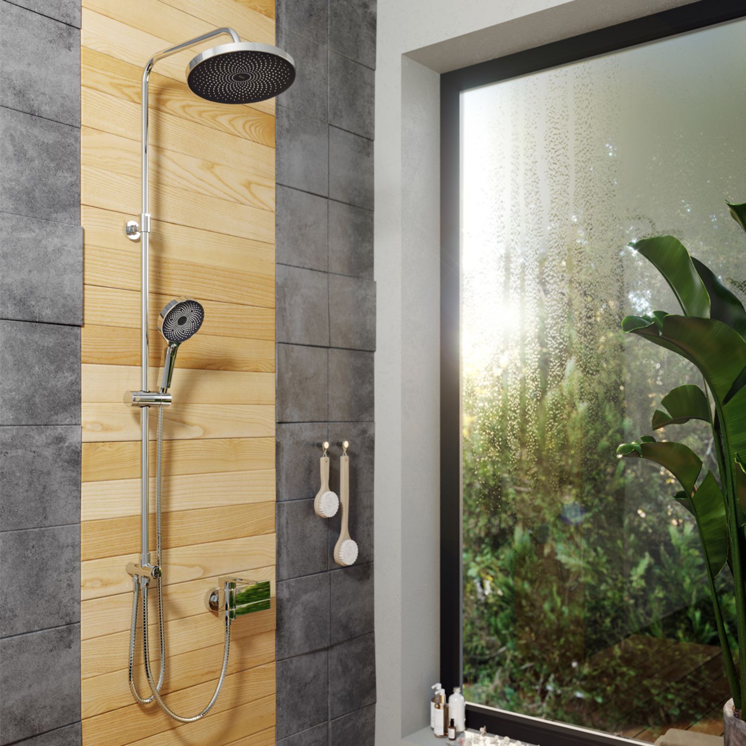 Лейка для душа, хром, Iddis SpaHome, SPA3F0Ci18