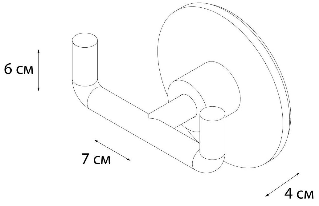 Крючок двойной Fixsen Round, FX-92105A
