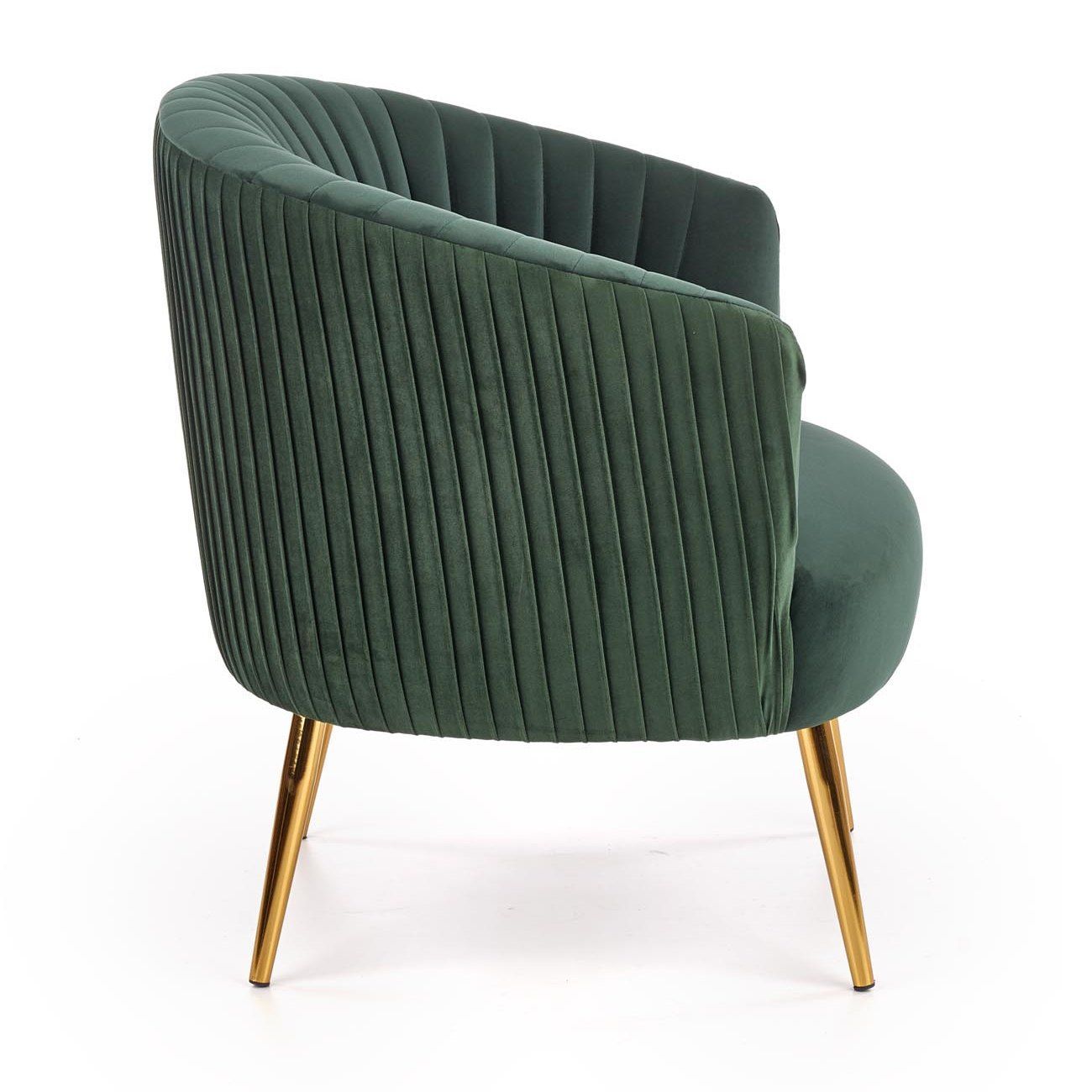 Кресло Halmar Crown темно-зеленый/золотой, V-CH-CROWN-FOT-C.ZIELONY