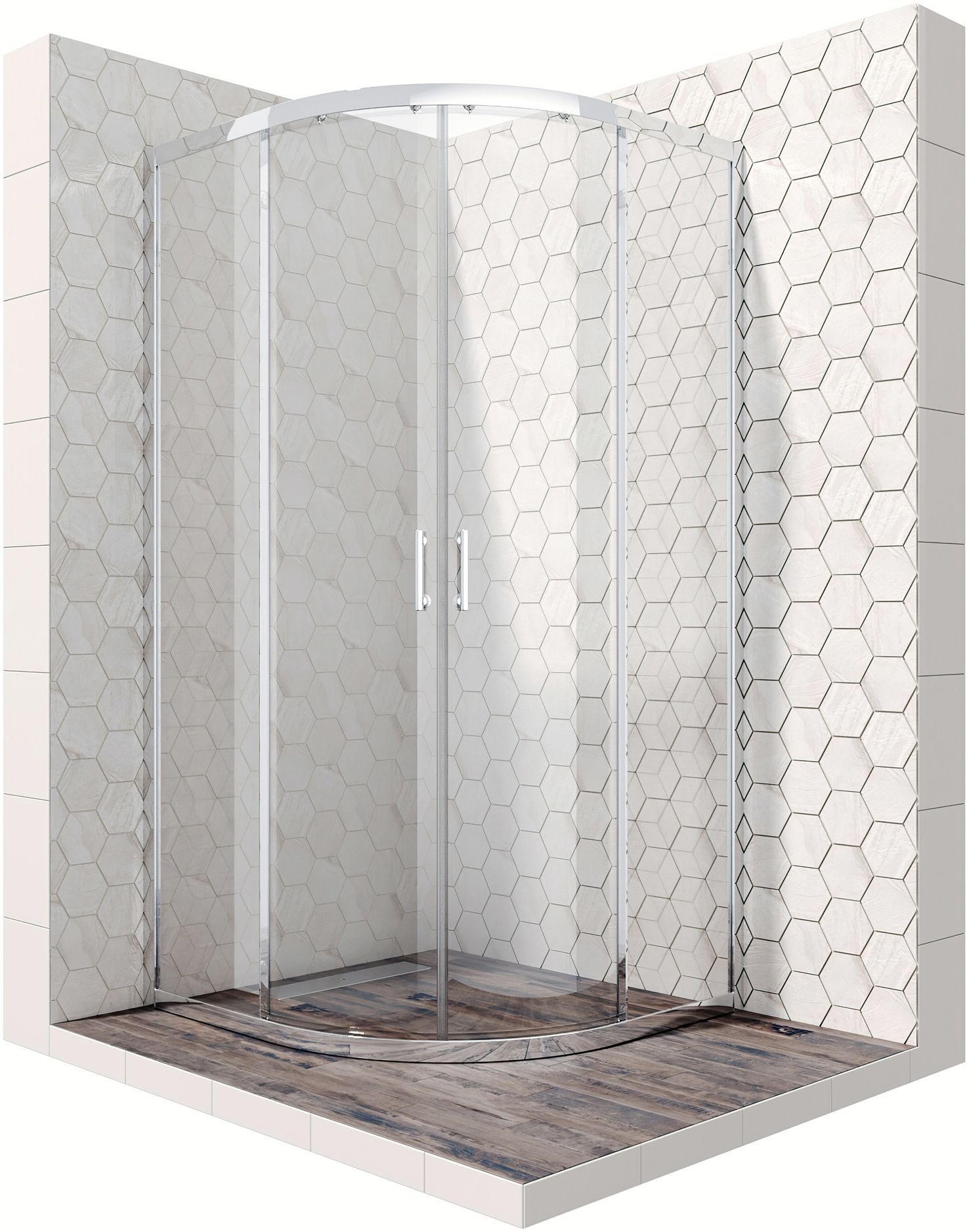 Полукруглое душевое ограждение Ambassador Kingston 14011105