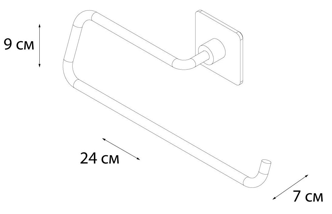 Держатель бумажных полотенец Fixsen Square, FX-93110C