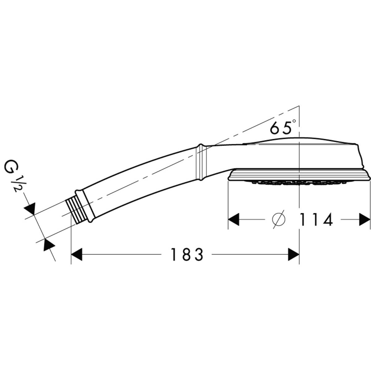 Ручной душ Hansgrohe Croma Classic 100 Multi, 28539000
