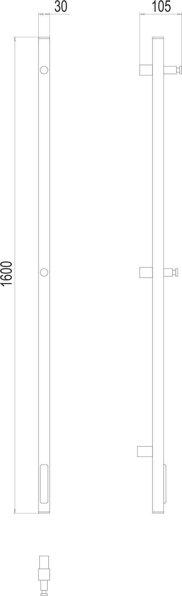 Стойка электрическая Terminus Uno 160 проф