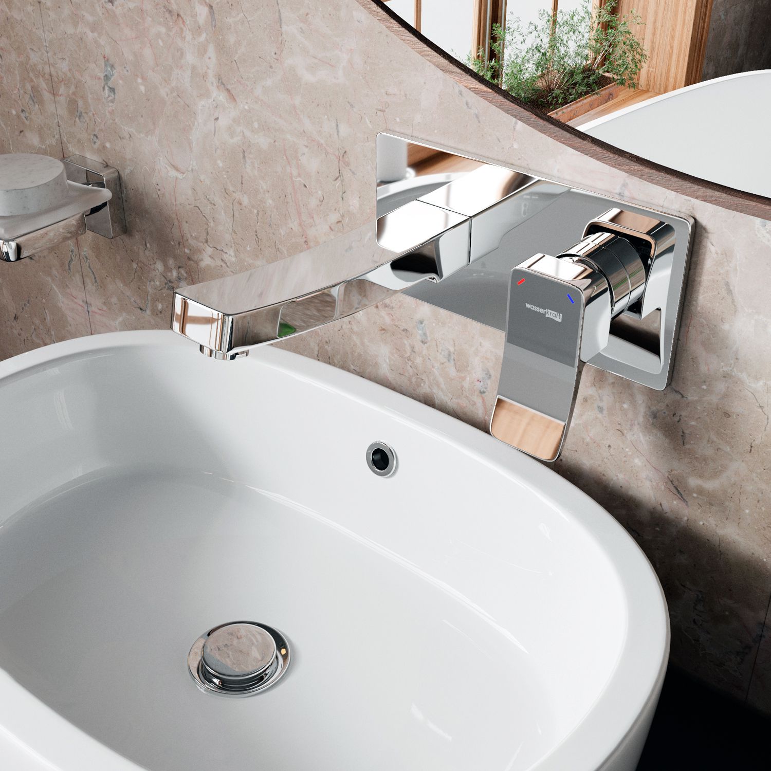 Встраиваемый смеситель для умывальника WasserKRAFT Aller, 10630