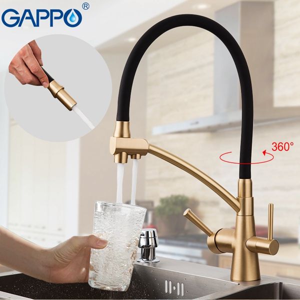 Смеситель для кухни под фильтр Gappo G4398-1