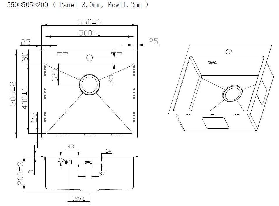 Мойка ZorG ZRN 5055 Nano