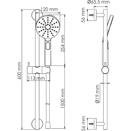 Душевой комплект WasserKRAFT, A144