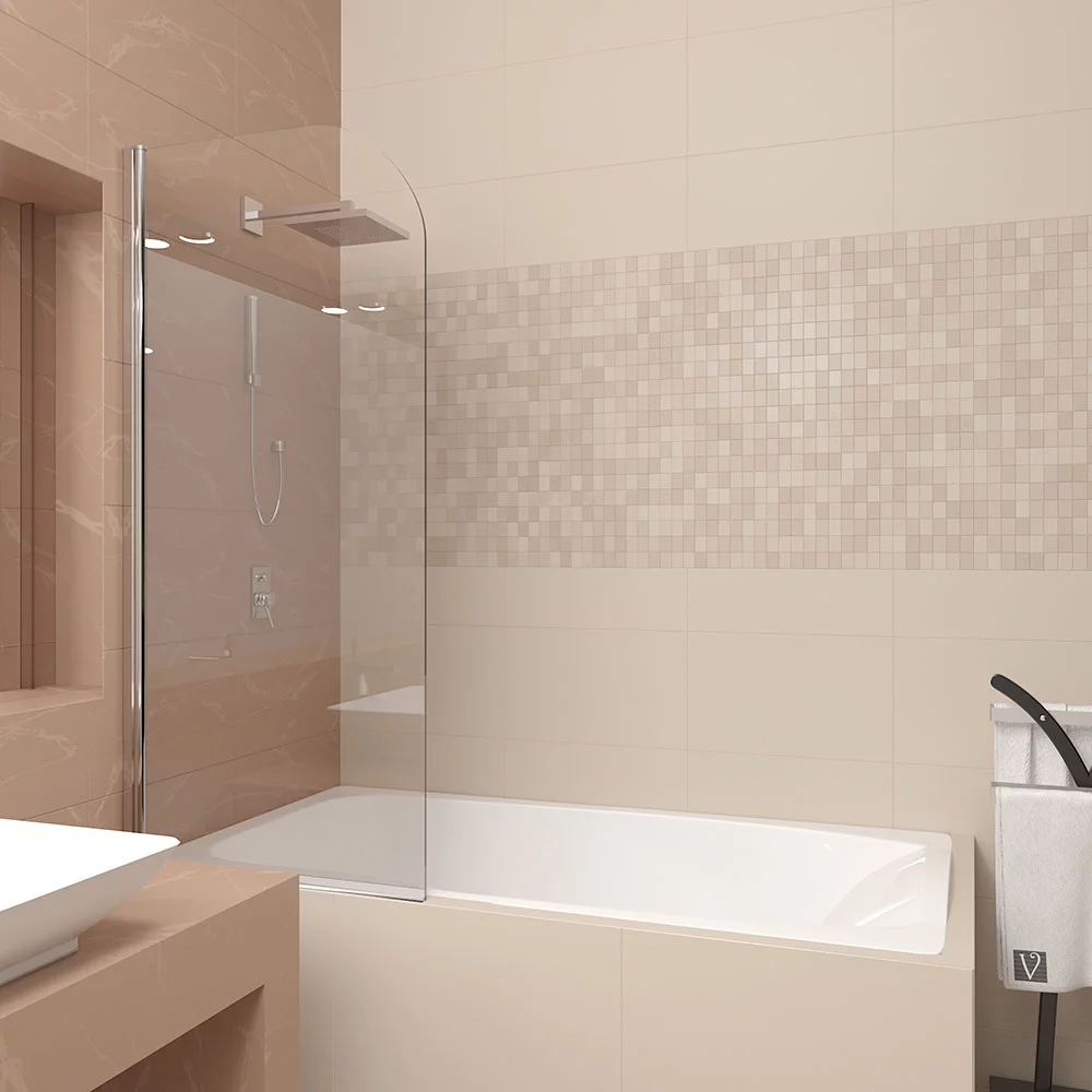 Шторка на ванну Veconi PL-80 без ручки