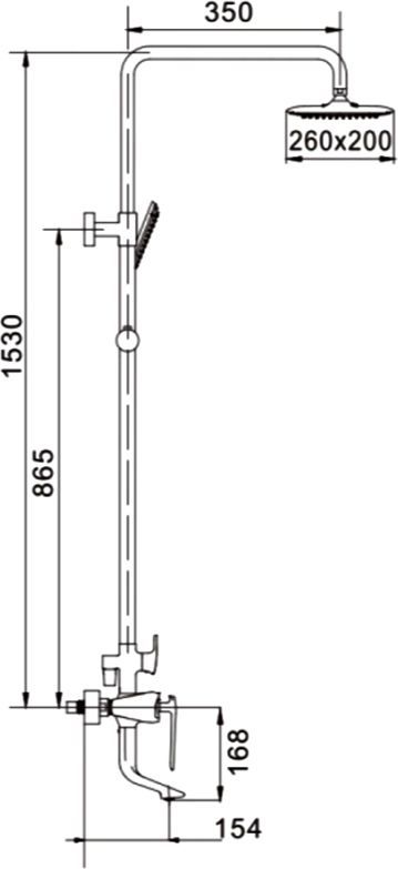 Душевая система Rose, R1336