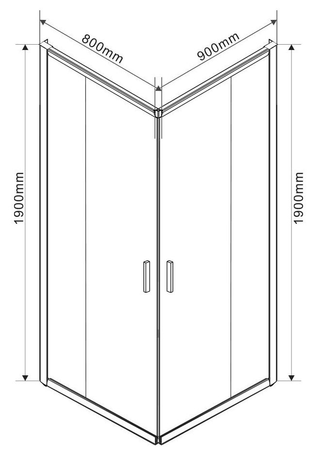 Душевой уголок Vincea Garda VSS-1G8090CLB