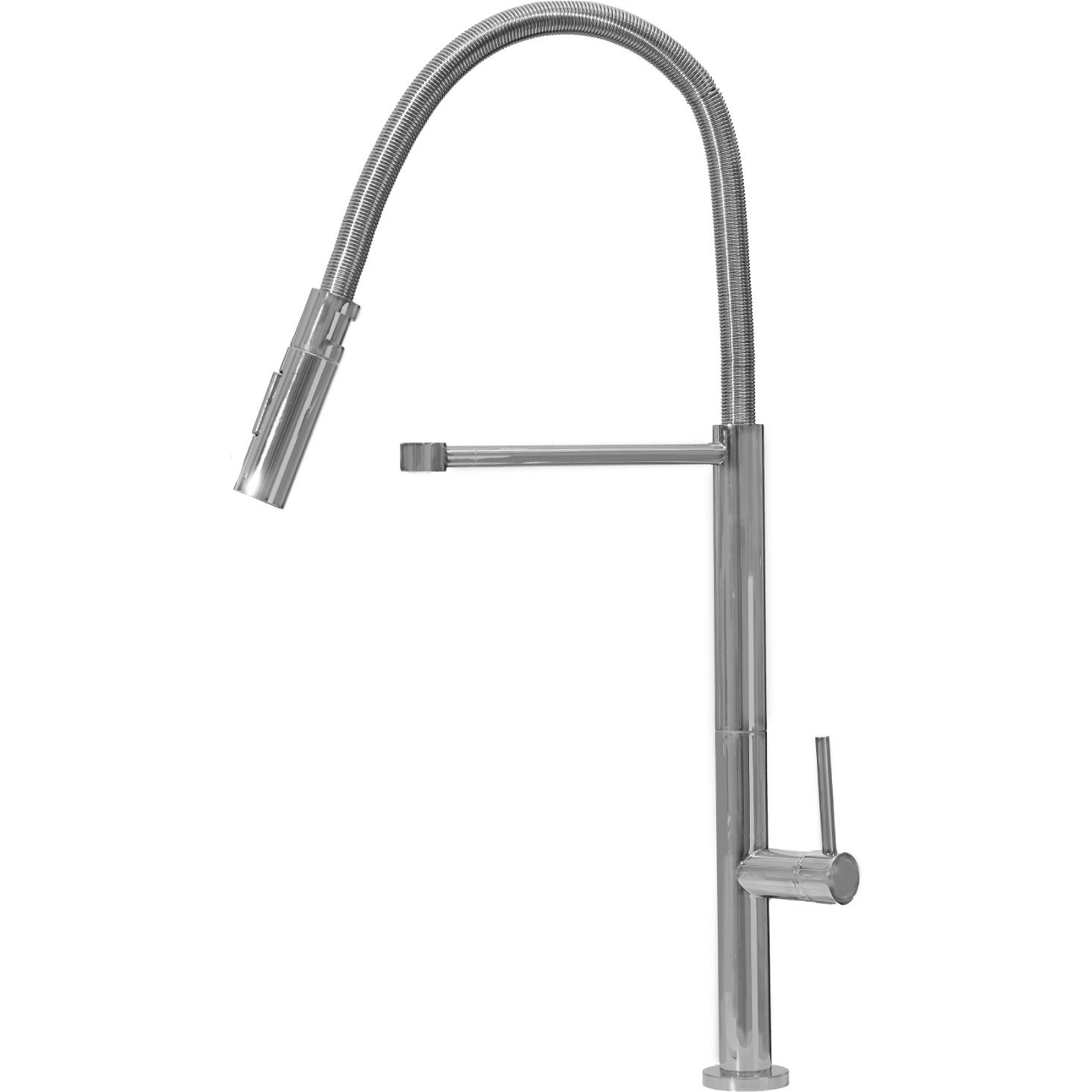 Смеситель для кухни с пружинным изливом и двухрежимной насадкой Ahti Kemi, KM803019