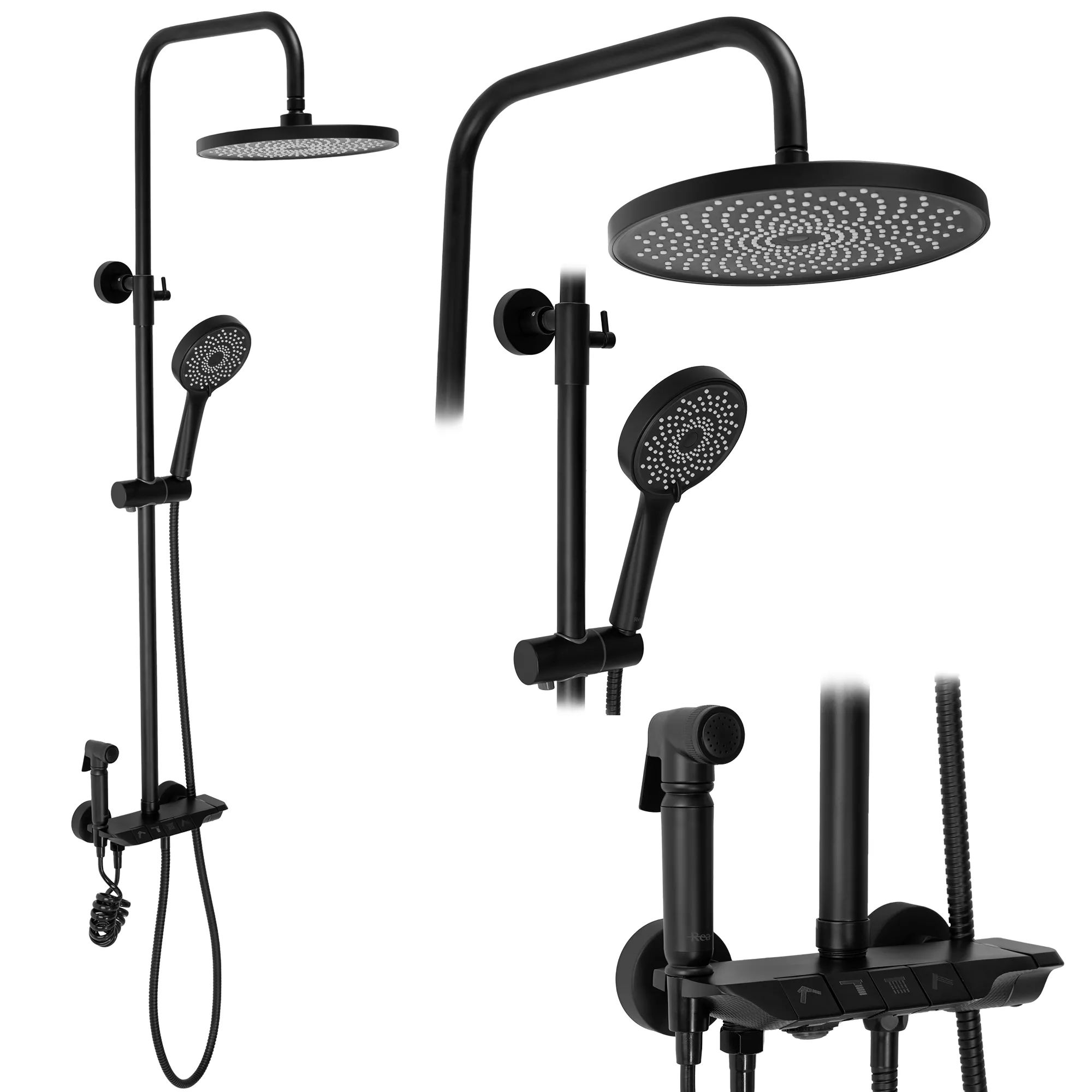 Душевая система Rea Max Black, REA-P6615