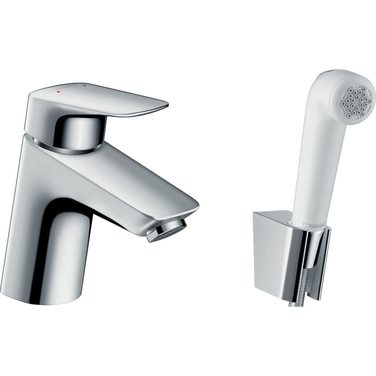 Смеситель для умывальника Hansgrohe Logis 70 с гигиеническим душем, 71290000