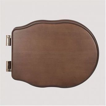 Сиденье деревянное цвет орех петли бронза Belbagno Boheme, BB115SCW-BRN