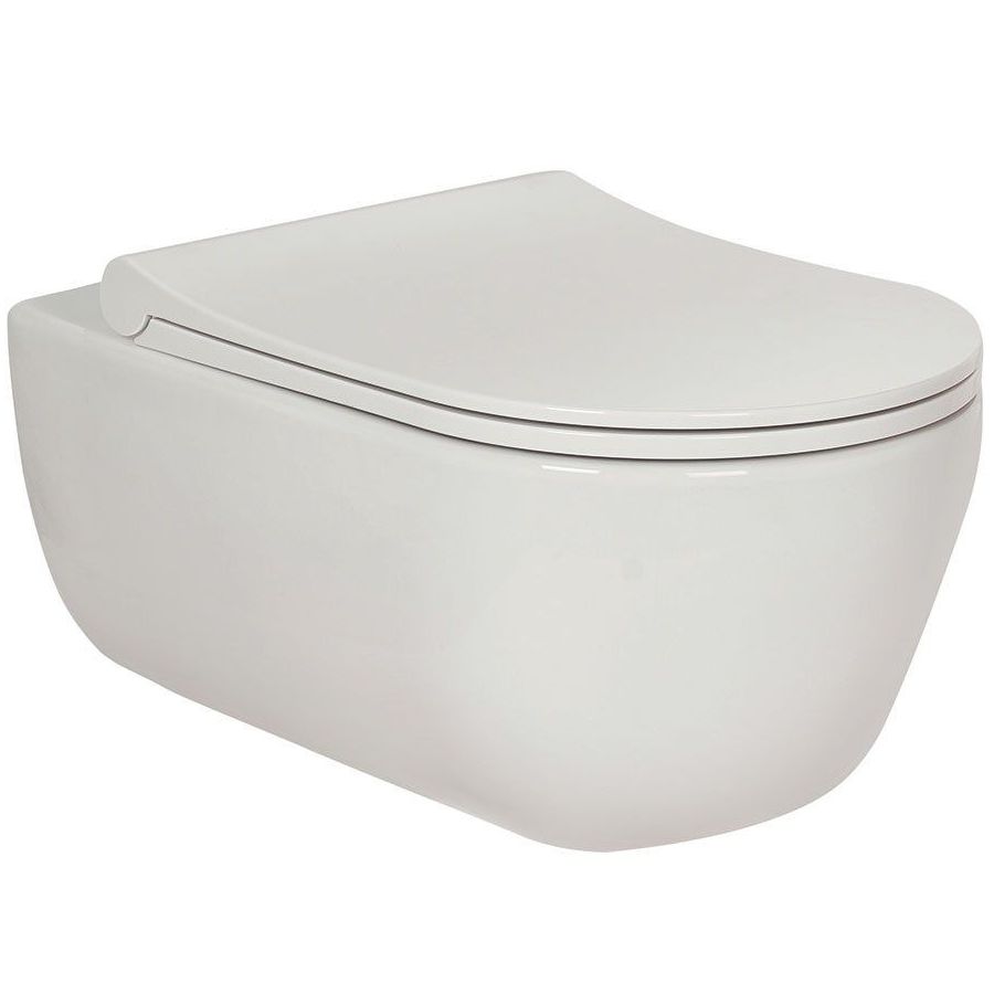 Комплект Berges Novum, кнопка D3 хром глянец, унитаз Ego XL Rimless, сиденье Toma Slim, 043201