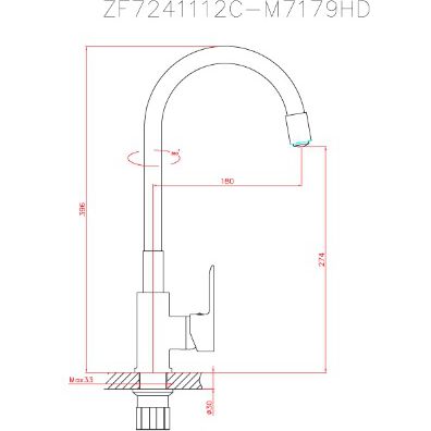 Смеситель комбинированный силиконовый с гибким изливом Haiba HB70112-3