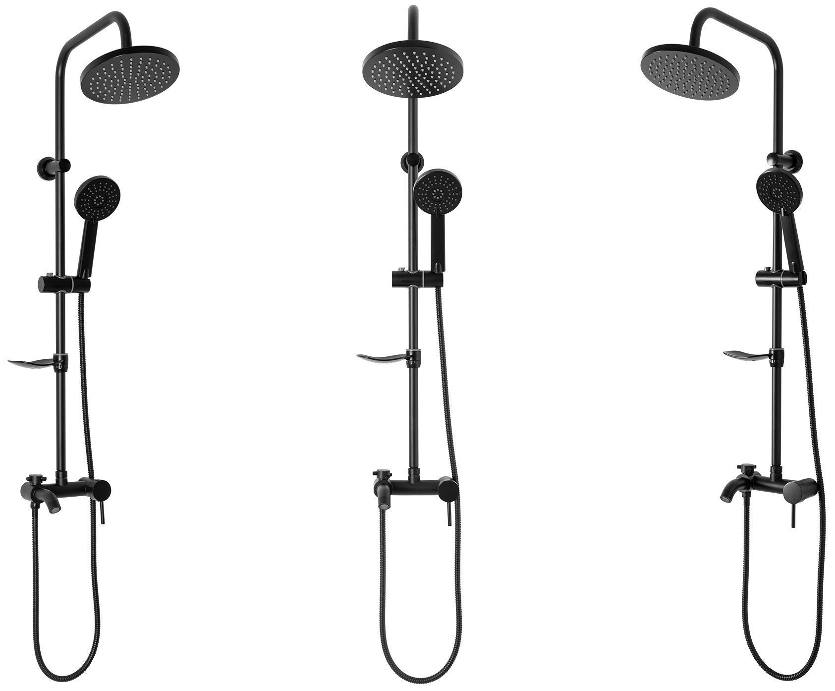 Душевая система Rea Luis Black, REA-P7005