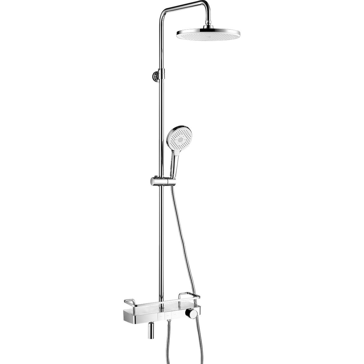 Смеситель для ванны термостат 3 функции поворотный изливом Lemark Tropik, LM7011C