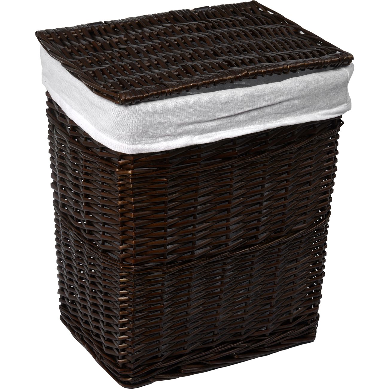 Плетеная корзина для белья с крышкой WasserKRAFT Isar, WB-130-M