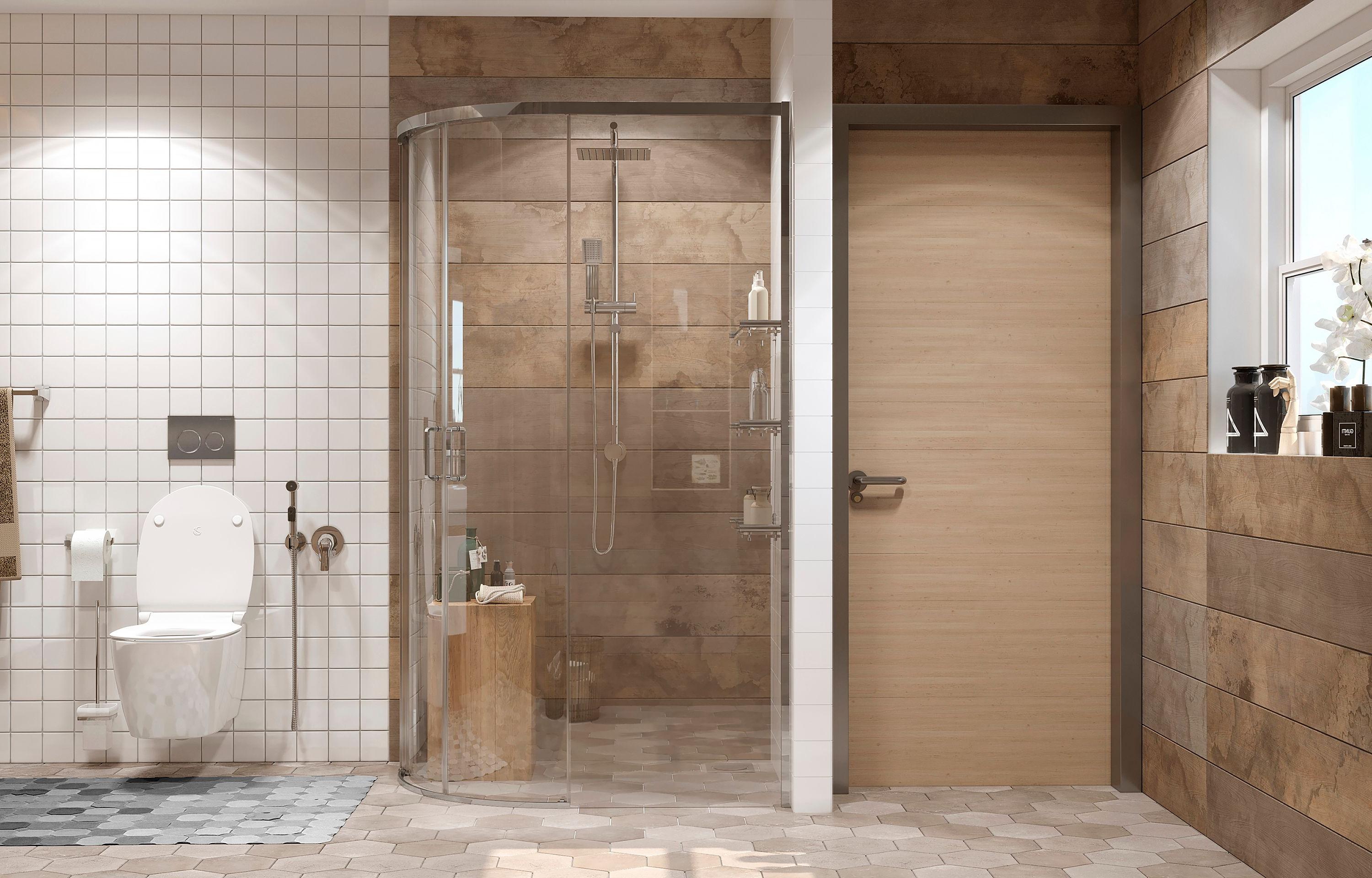 Полукруглое душевое ограждение Ambassadro Queen 11011103R