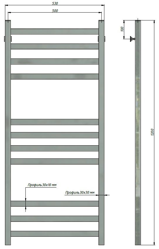 Полотенцесушитель Stinox Prestige Luxe 50x120