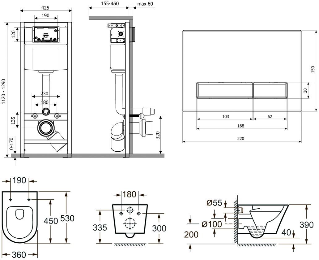 Комплект 6 в 1 Lavinia Boho Relfix Biore Rimless, 77050184