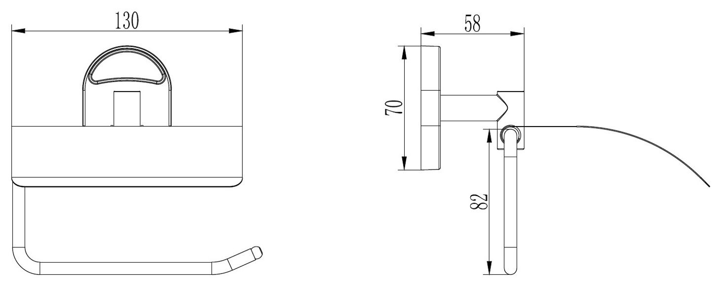 Держатель туалетной бумаги с крышкой Ledeme L1903