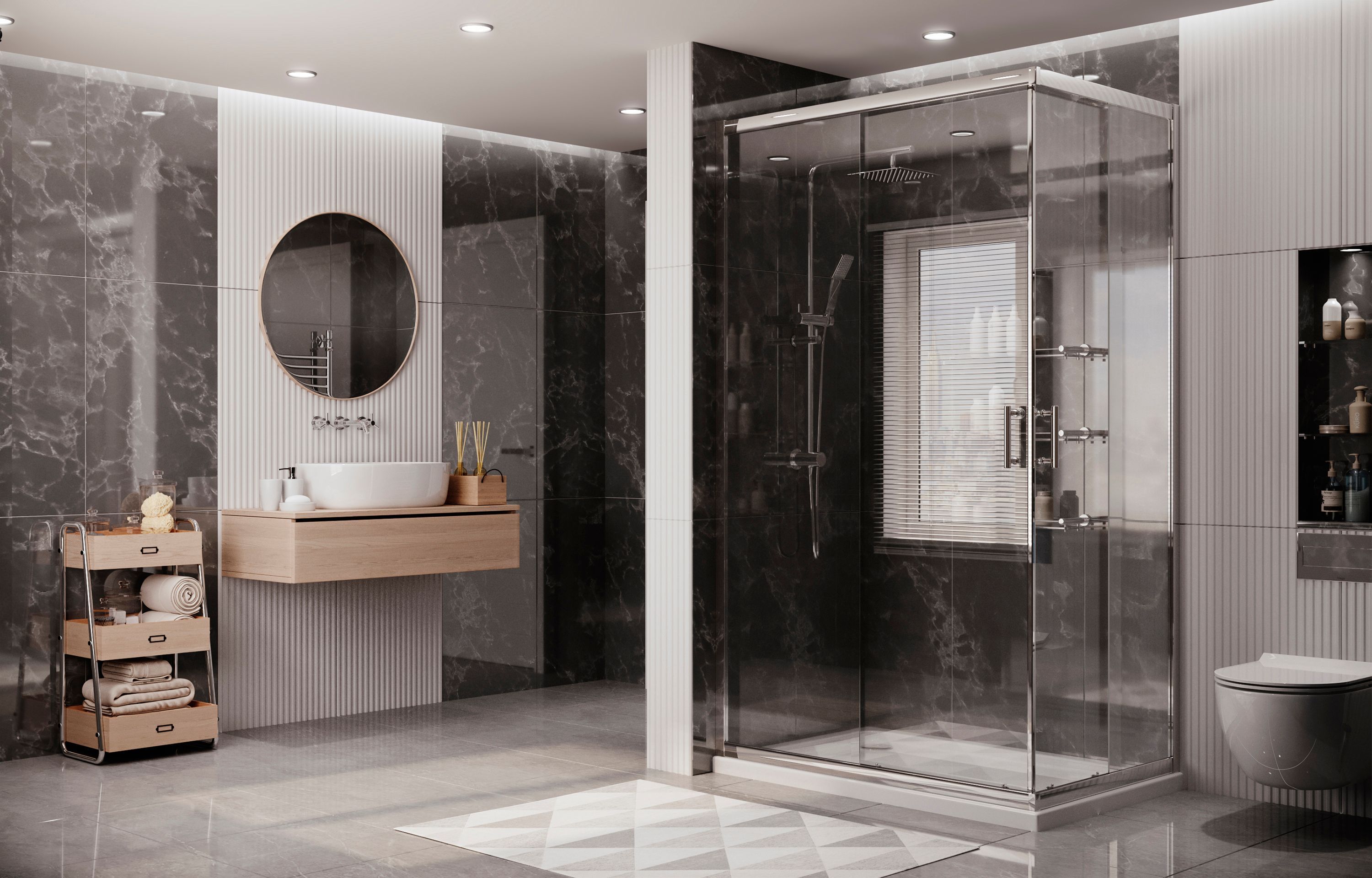 Прямоугольное душевое ограждение Ambassador Kingston