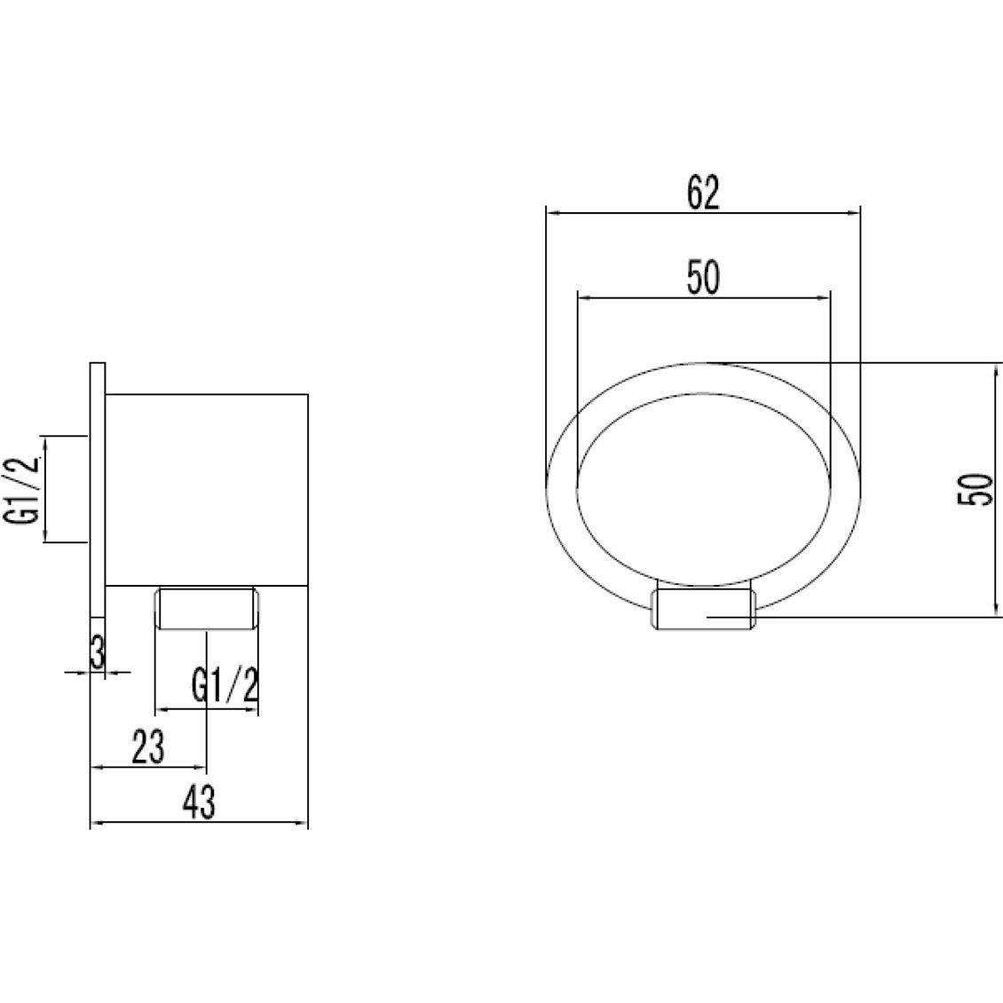 Подключение для душевого шланга Lemark, LM8026C