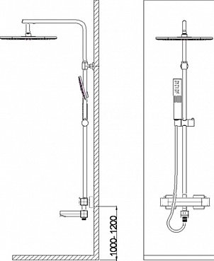 Душевая система термостат WeltWasser 5280