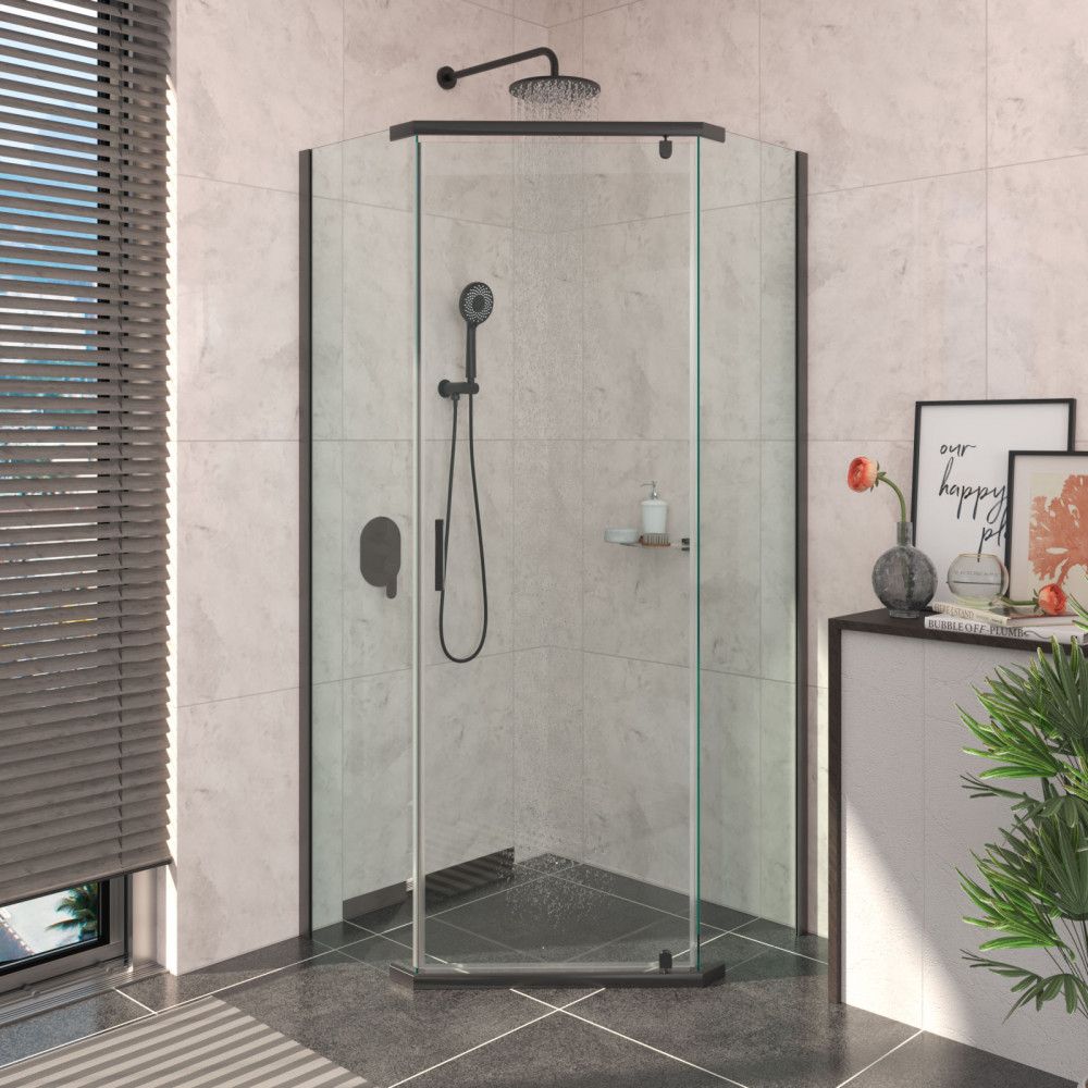 Душевой уголок Berges Solo T Black 90x90, 061106