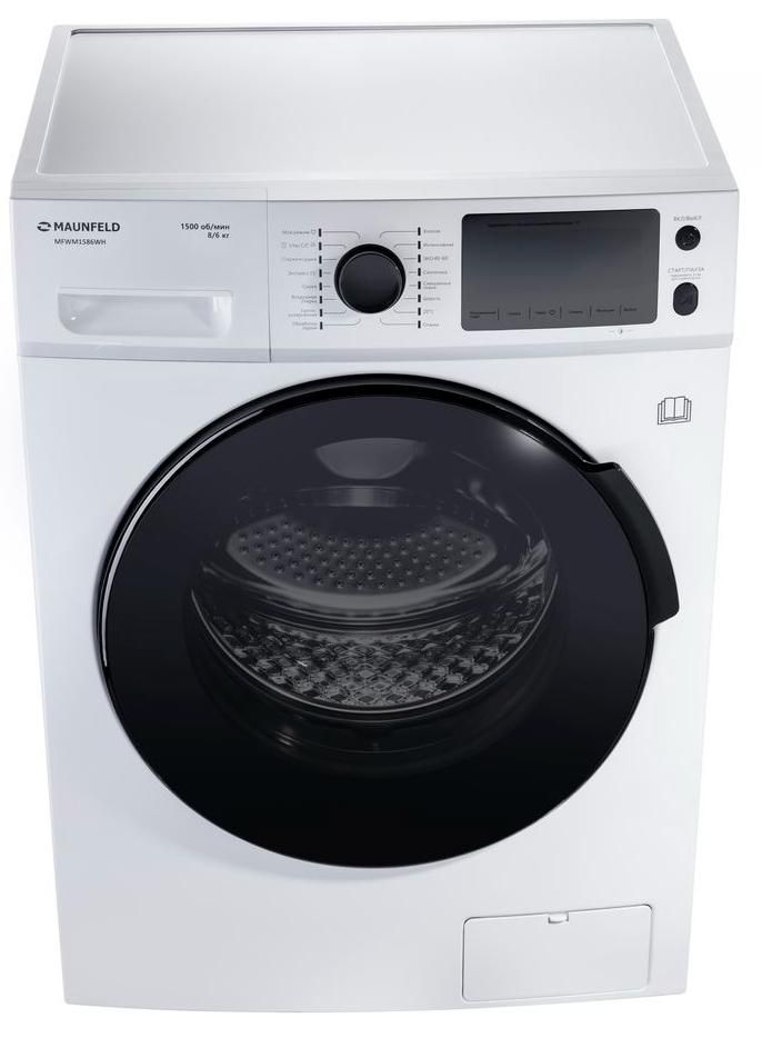 Стиральная машина с сушкой инвертором и паром Maunfeld MFWM1586WH