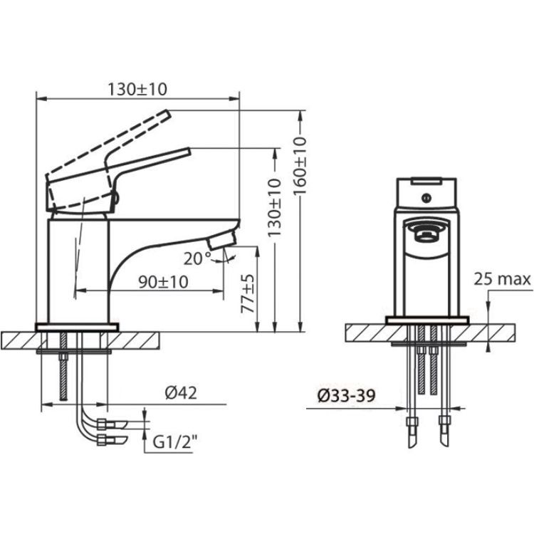Смеситель для раковины Ahti Satakunta, SK201001