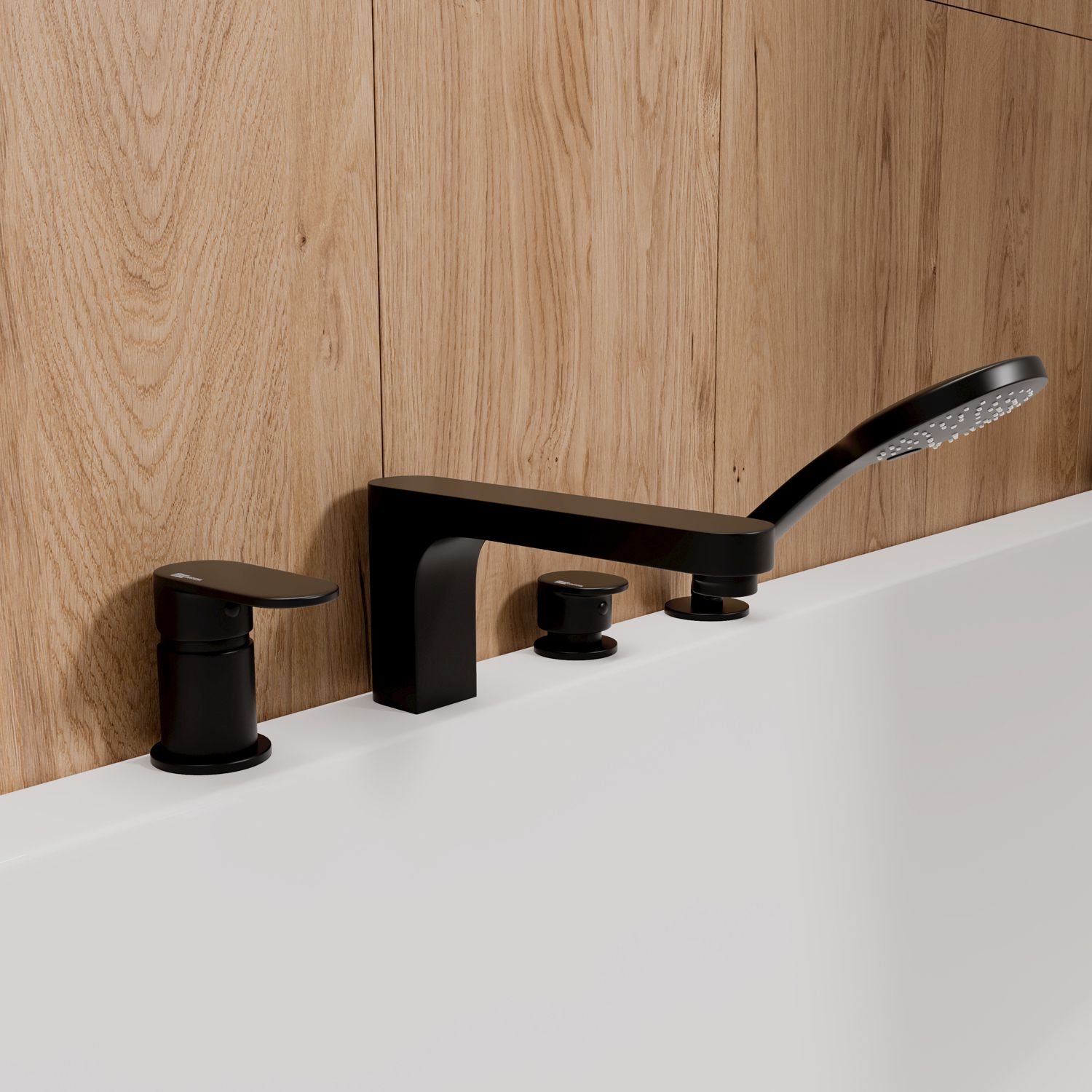 Смеситель на борт ванны, 4 отверстия WasserKRAFT Elbe, 7455