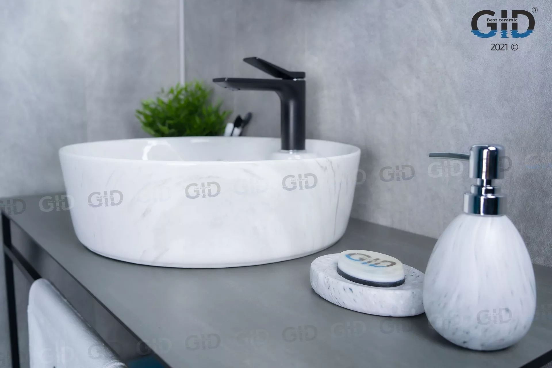 Умывальник Gid D1306H012 44x44, 53321