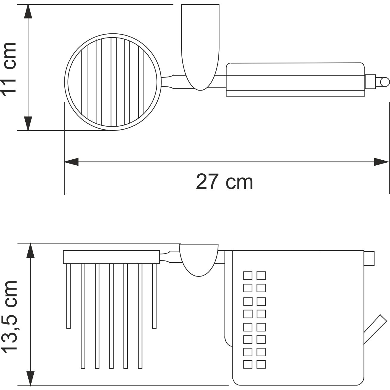 Держатель туалетной бумаги и освежителя WasserKRAFT Kammel, K-8359