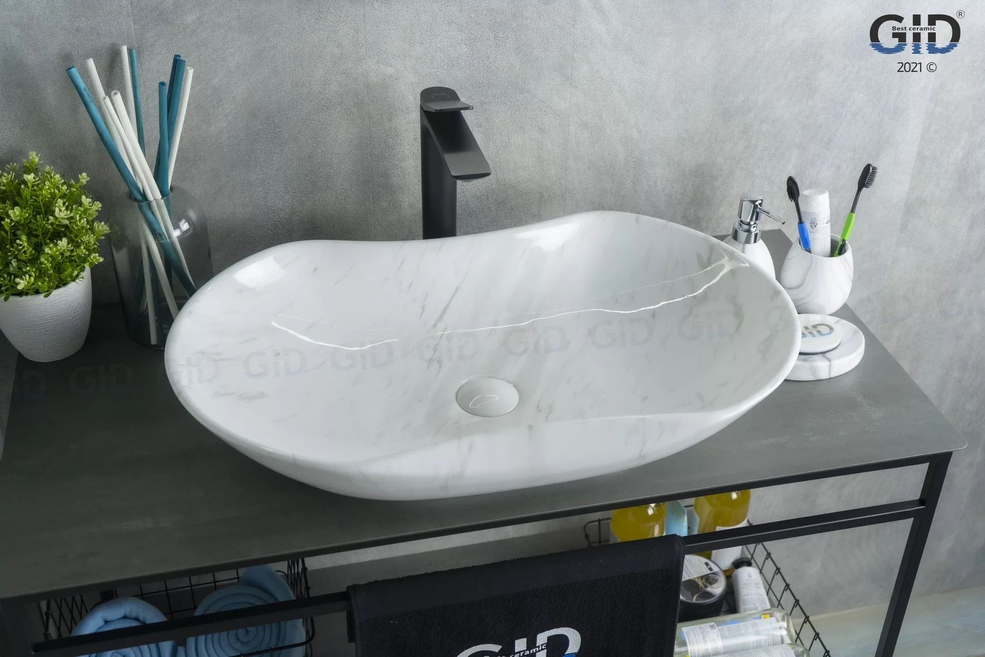 Умывальник Gid MNC503H012 66.5x41, 54464