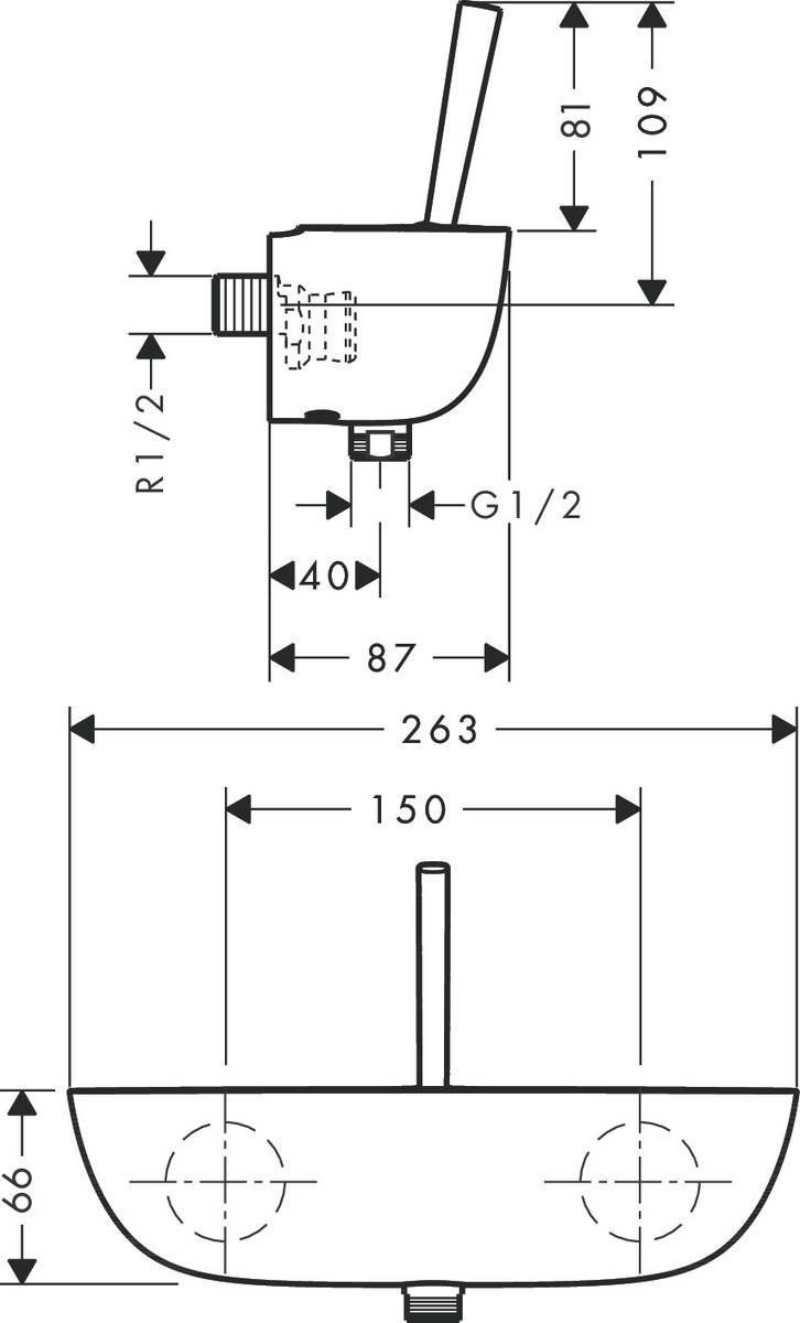 Смеситель для душа Hansgrohe PuraVida, 15672000
