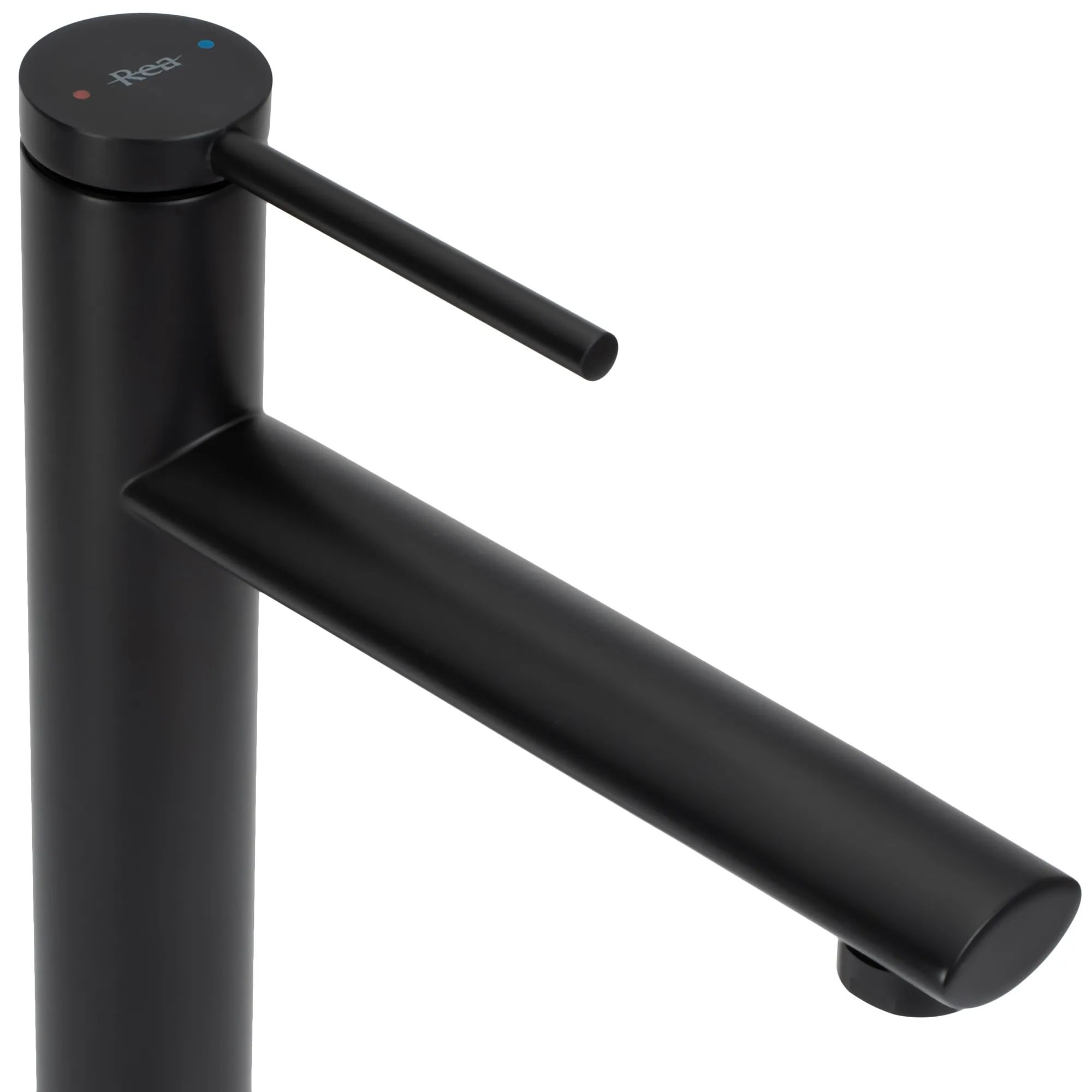 Смеситель для умывальника высокий Rea Oval Black, REA-B6511