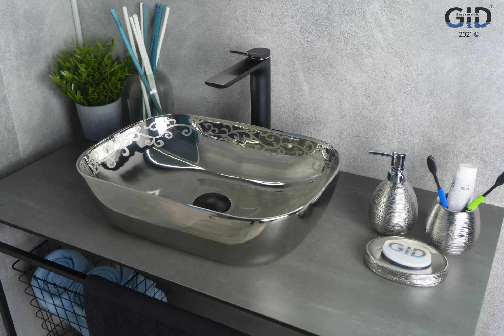 Умывальник Gid NC425 46x32.5, 52217