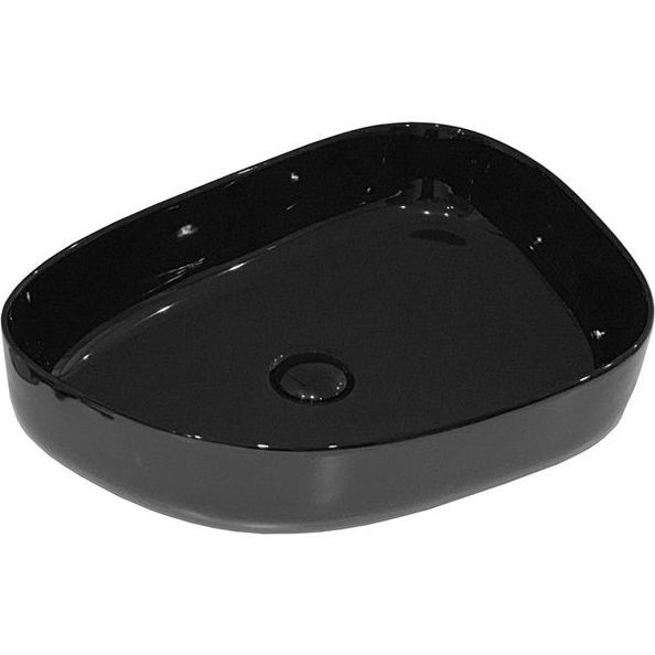Раковина керамическая накладная Belbagno 55x40, BB1435-NERO