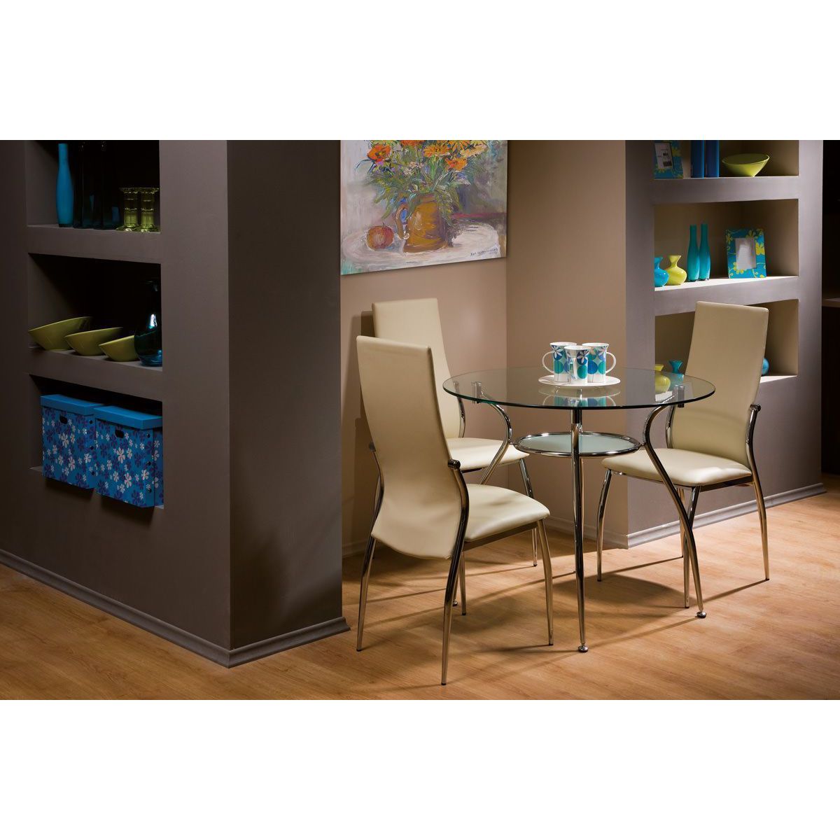 Стол обеденный Signal Finezia A прозрачный, FINEZJAAT90