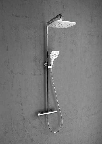 Душевая стойка с термостатическим смесителем и ручным душем Ravak Termo 300 TE 093.00/150, X070099