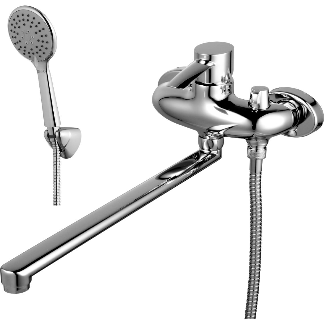 Смеситель универсальный с плоским изливом 350 мм Lemark Atlantiss, LM3217C