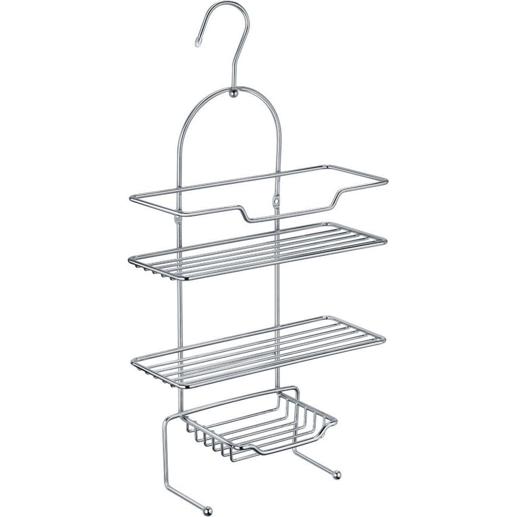 Полка прямоугольная трехэтажная хром Fixsen, FX-870