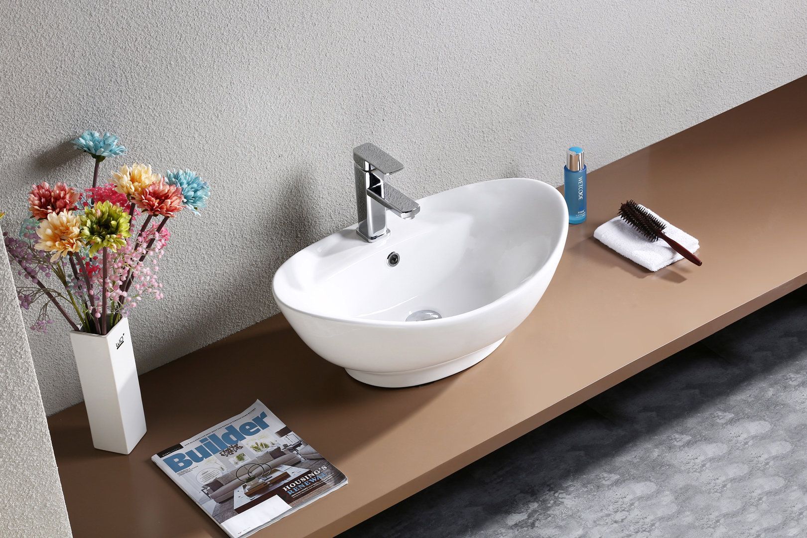 Раковина для ванной Ceramalux 59x39, 9018