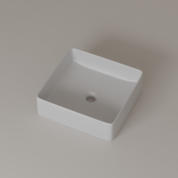 Умывальник накладной, белый глянцевый, Iddis Slide 36x36, SLIWS01i27