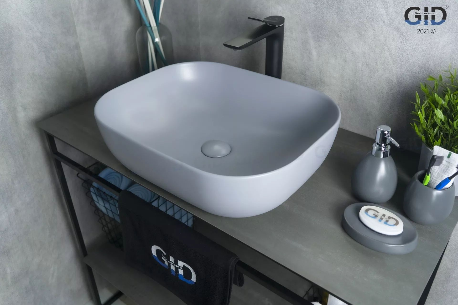 Умывальник Gid GM1302 50x40, 53336