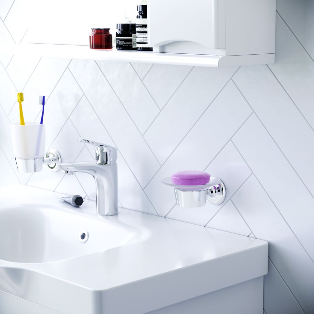 Стеклянная мыльница с настенным держателем AM.PM Like, A8034200