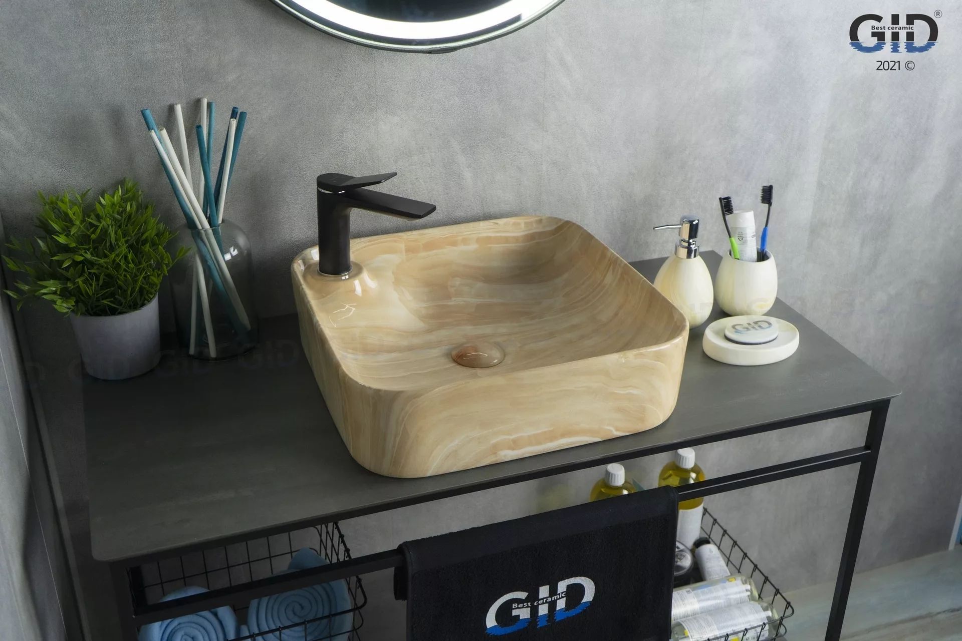 Умывальник Gid MNC591 43x43, 54455